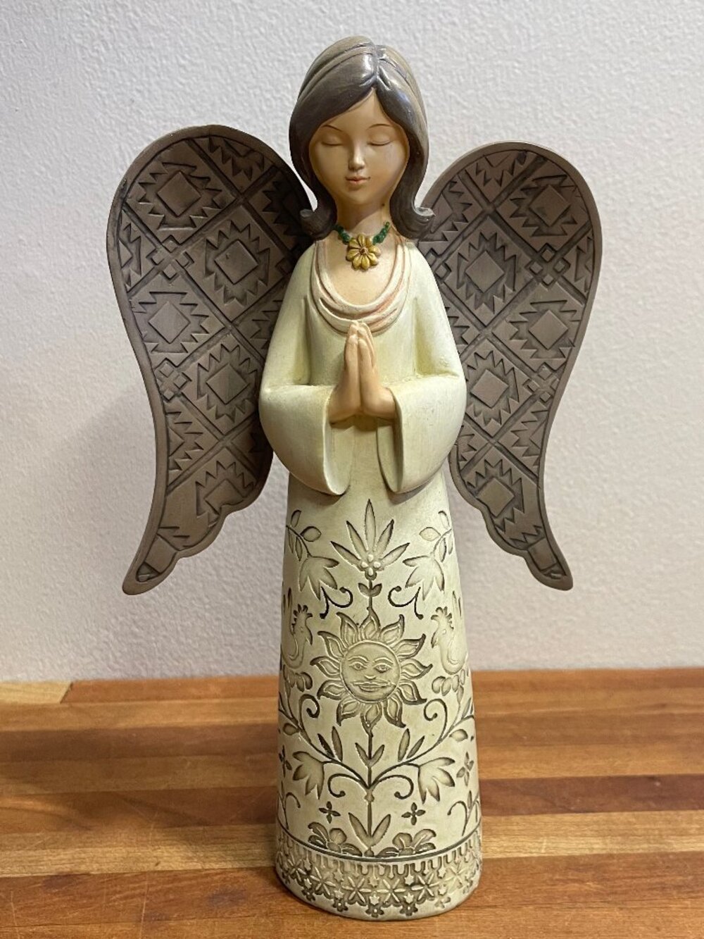 Vintage Angel with Sun and Design